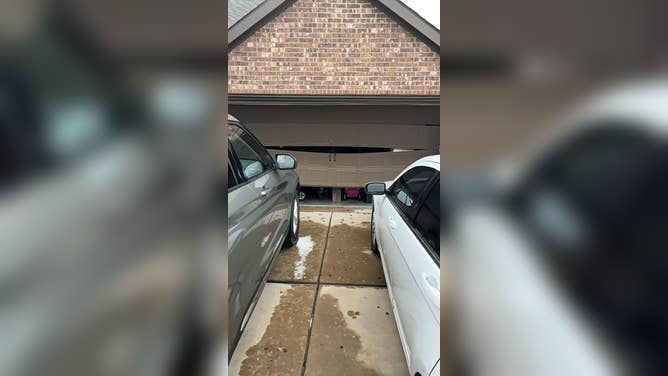 Storm damage in Waxahachie, Texas