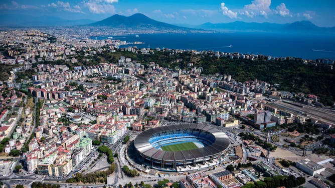 Aerial Views Of Italian Coastlines During Summertime