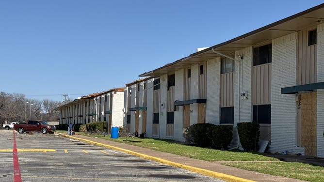 Tornado damage in Irving, Texas