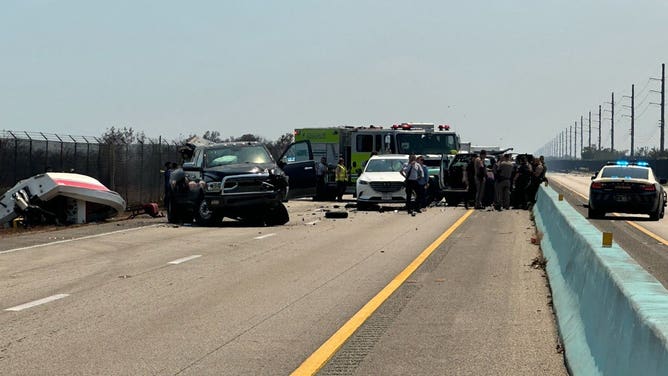 Miami-Dade Fire Rescue responds to multi-vehicle crash along U.S. 1