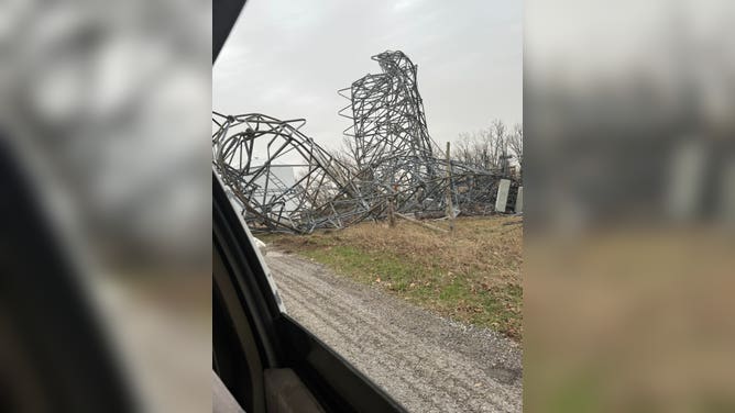 Tornado damage in Cave City, AR