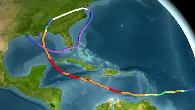 Hurricane Ivan track 2004