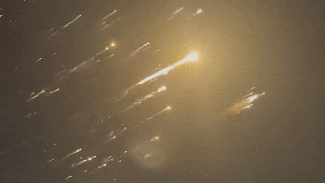 SpaceX debris over the Bahamas on March 6, 2025.
