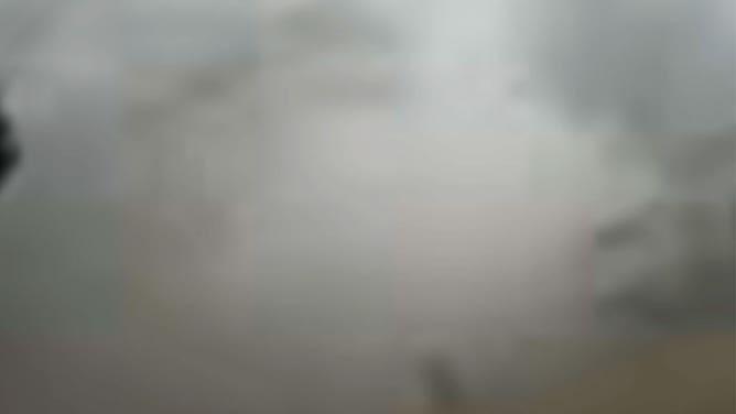 Blinding rain is seen in video recorded during a tornado near Tylertown, Mississippi, on March 15, 2025.