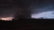 Large tornado spotted in Iowa as severe storms blast Plains on Thursday