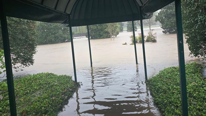Flooded Belle Meade Country Club in Nashville, TN.