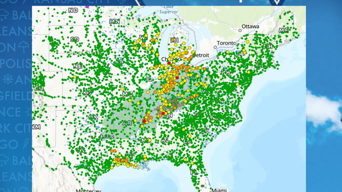 Current river levels