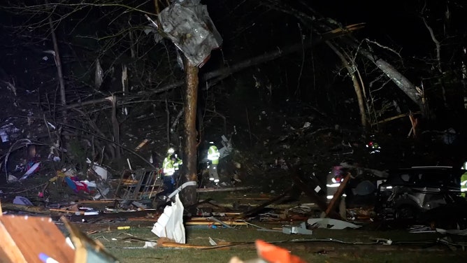 Selmer, Tennessee, sustained extensive damage after being struck by a tornado early Thursday morning.