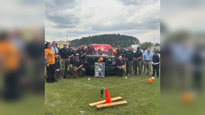 K-9 Officer Santonio Catoe died during a lightning strike while fishing in April of 2025.