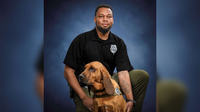 K-9 Officer Santonio Catoe died during a lightning strike while fishing in April of 2025.