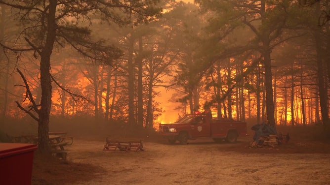 Jones Road Fire in New Jersey
