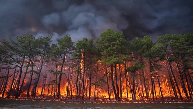 Jones Road Fire in New Jersey