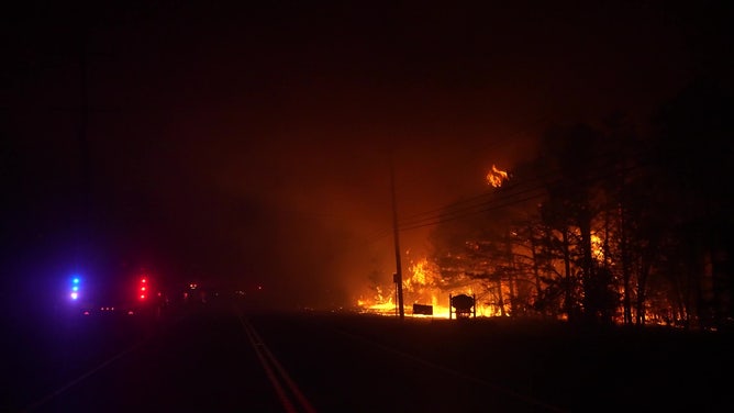 Jones Road Fire in New Jersey