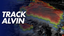 Track Alvin: Live maps, forecast cone and spaghetti plots