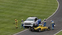 Cold tires, temperatures plague Indy 500 drivers as crashes start race