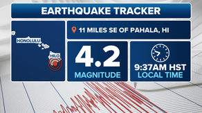 Hawaii coast rattled by magnitude 4.2 earthquake