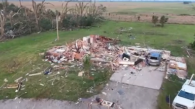 Nighttime EF-3 tornado devastates Plevna, Kansas, National Weather Service survey reveals