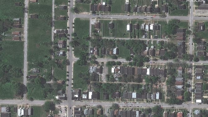 An image of the Ashland Avenue area of St. Louis before the May 17, 2025, tornado.