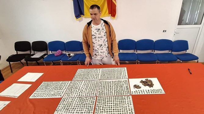 Marius (Bebe) Ionel Mangeac stumbled upon an extraordinary piece of history, unearthing 1,469 Roman coins (silver denarii) on April 19, 2025, near Letca Veche, Romania.