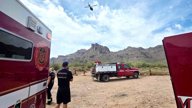 One hiker has died, and 4  others were rescued Sunday day  successful  the Superstition Mountains owed  to evident  heat-related issues, authorities reported.