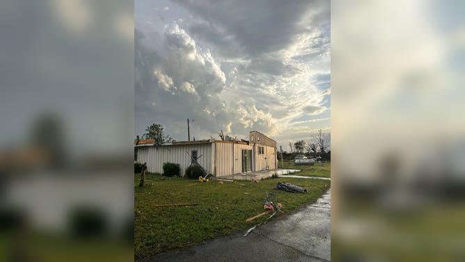 Photos of damage in Scott County, Missouri, north of Sikeston.