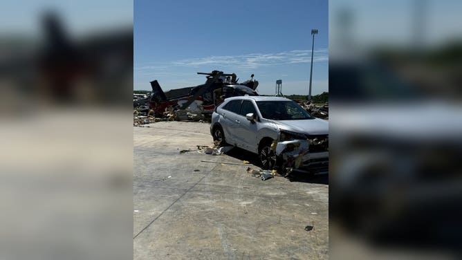 Tornado damage in London, Kentucky