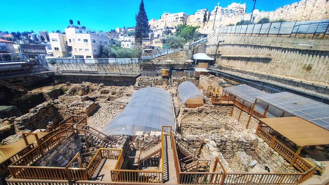 The excavation site.