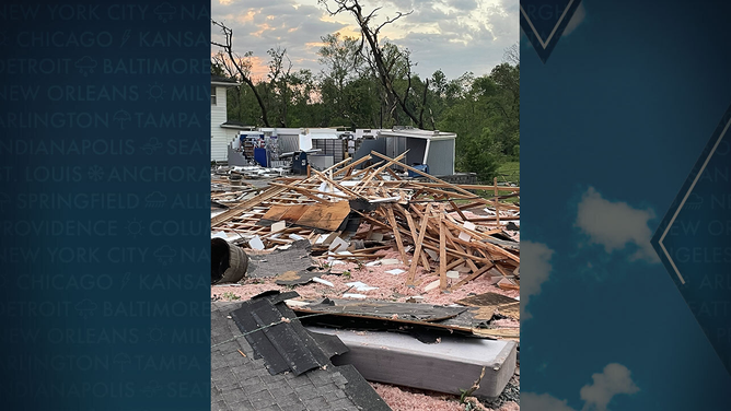 Clear Creek Post Office Damage
