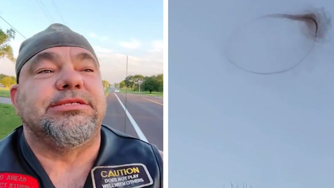 Bonner Springs, Kansas, resident Frankie Camren witnessed and recorded a large, dark smoke ring while riding his motorcycle on Monday. According to Camren, the ring appeared to be spinning, and he didn't hear any explosions or noises that could explain its origin.