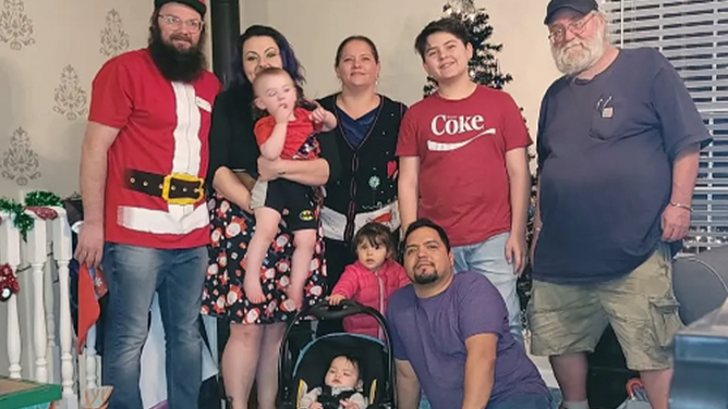 Juan Baltazar, lower right, and his beautiful, blended family.