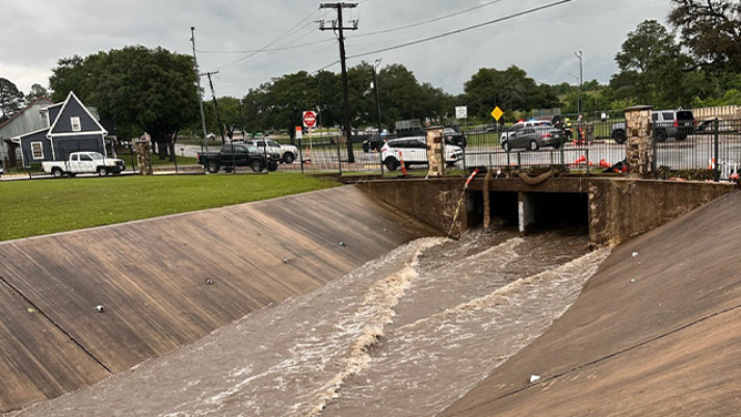This representation shows the country of a hunt and rescue aft a kid was swept distant by floodwaters successful Brenham, Texas, connected Monday, May 5, 2025.