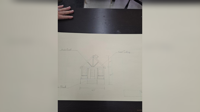 Plans for Sherry Housley's new tiny house.