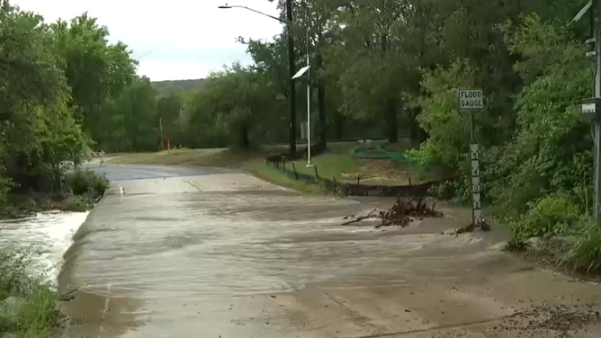 Flash flooding near Austin, TX on May 6, 2025.