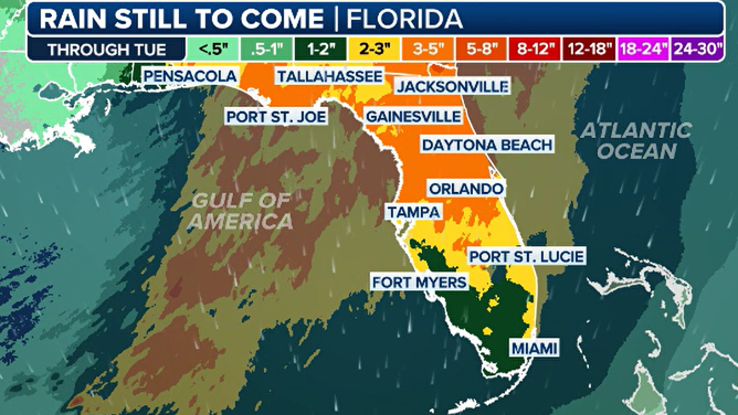 Florida forecast rainfall