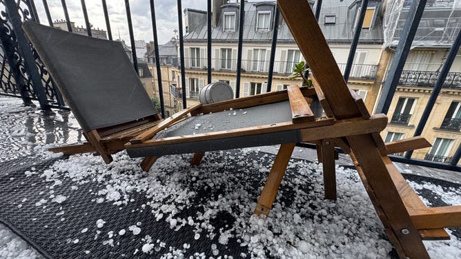 Hail Storm In Paris