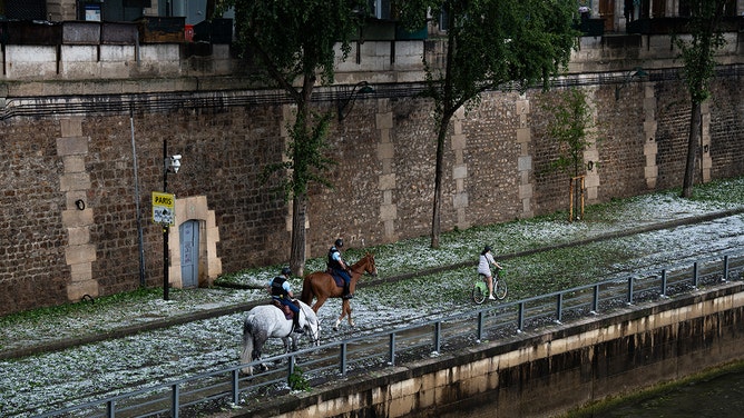 Hail Storm In Paris