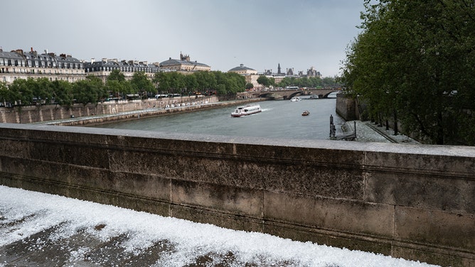 Hail Storm In Paris