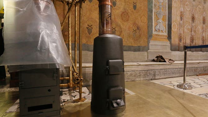 Preparing Sistine Chapel for Conclave