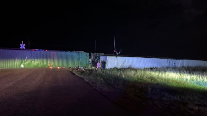 This image shows a train that was derailed during a Tornado Emergency in Greensburg, Kansas.