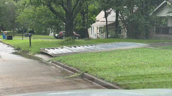 Wind damage in McAlester, Oklahoma
