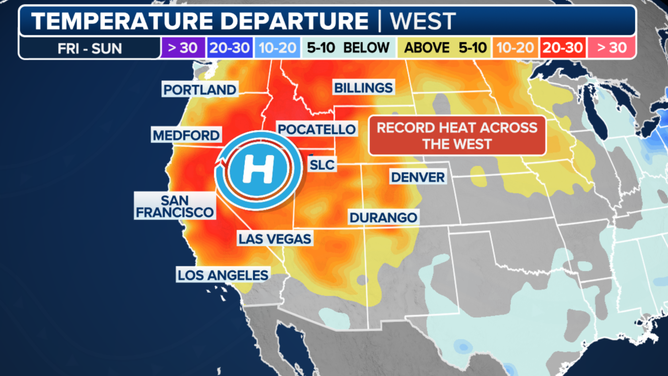 Heat wave bakes West