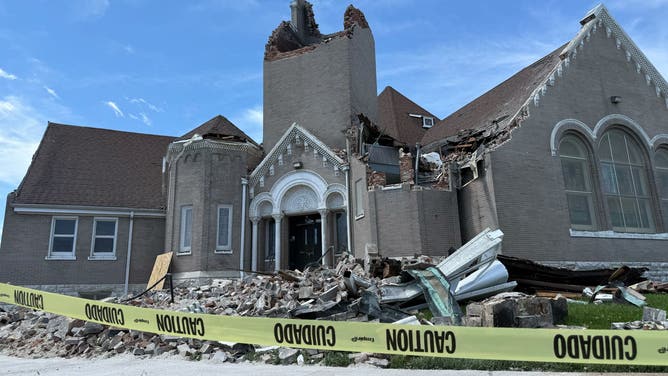Tornado-damaged Centennial Christian Church successful  St. Louis, Missouri.