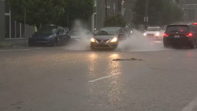 Miami inundated with heavy rain Monday, May 12, 2025.