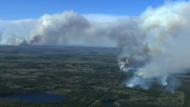 A trio of fires burning successful  St. Louis and Lake counties successful  Minnesota person  scorched tens of thousands of acres and prompted evacuations.