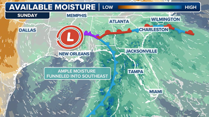 Synoptic scenario map