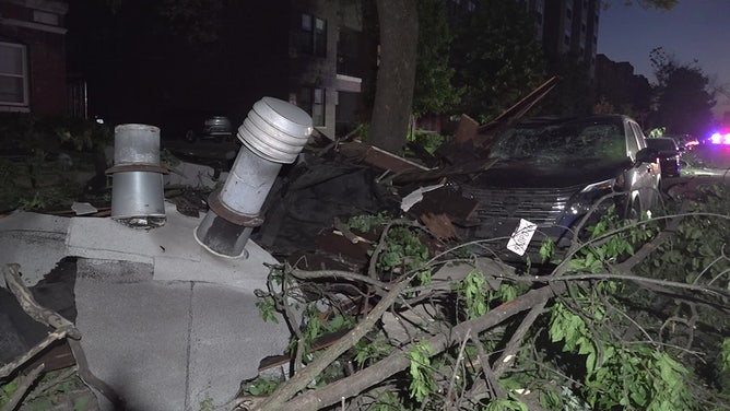 Tornado damage in St. Louis