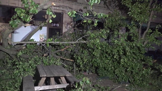 Tornado damage in St. Louis