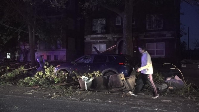 Tornado damage in St. Louis