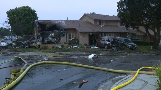 Homes and vehicles were destroyed after a small plane crashed in San Diego's Murphy Canyon neighborhood early Thursday morning.