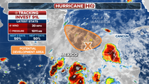 Invest 91L's odds for tropical development bump up as system eyes Mexico's eastern coast